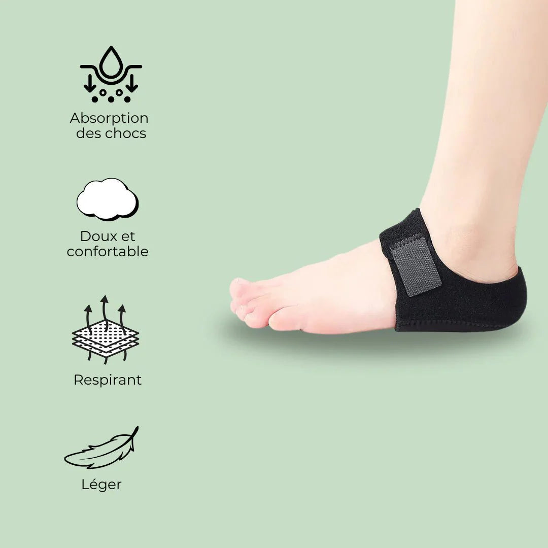 protege talon gel fasciite Podisana design ergonomique qui accompagne la marche