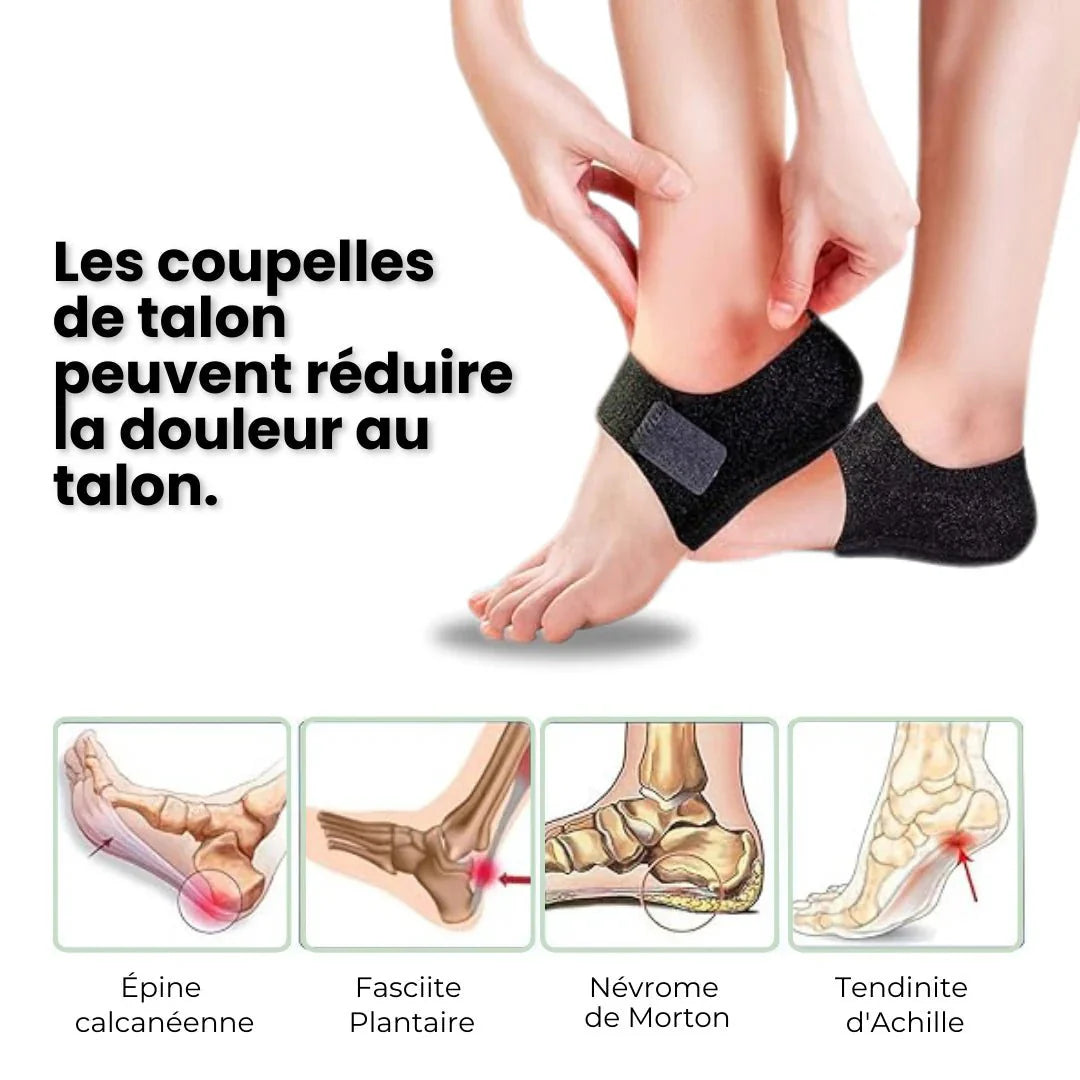 Podisana protege talon gel fasciite confort discret a porter dans les chaussures